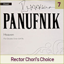  Rector Chori’s Choice:
‘Heaven’ by Roxanna Panufnik