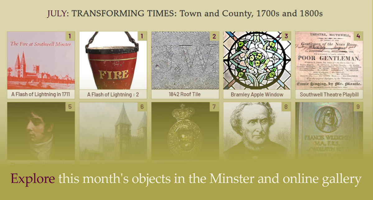 Explore this month's 140 Exhibtion objects in the Minster and Online
